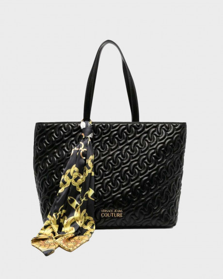 VERSACE ΓΥΝΑΙΚΕΙΑ SHOPPER ΤΣΑΝΤΑ ΜΕ ΔΙΑΚΟΣΜΗΤΙΚΟ ΜΑΝΤΗΛΙ - 75V4BA9 ZS803