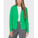 ONLY WOMEN'S  V-NECK KNITTED CARDIGAN - 15259564 - GREEN