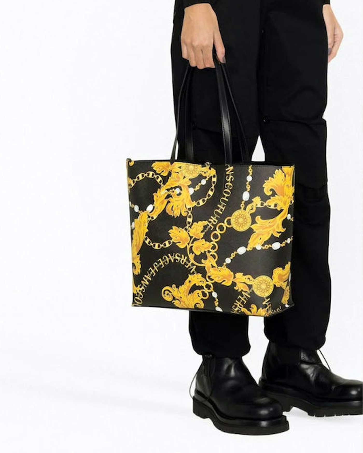 VERSACE WOMEN'S TOTE HANDBAG WITH ADJUSTABLE STRAP - 75V4BZ1 zS807
