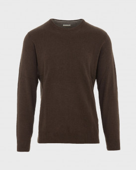 TOM TAILOR MEN'S KNITTED SWEATER - 1027661 - BROWN
