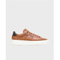 BOSS SHOES MEN'S LEATHER SNEAKERS - ΧΖ521 - BROWN