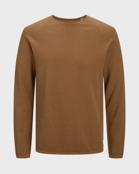 JACK & JONES TEXTURED KNITTED CREW NECK PULLOVER - 12157321 - ΤΑΜΠΑ