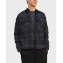 JACK & JONES MEN'S CHECKED SHIRT - 12241533 - GREY