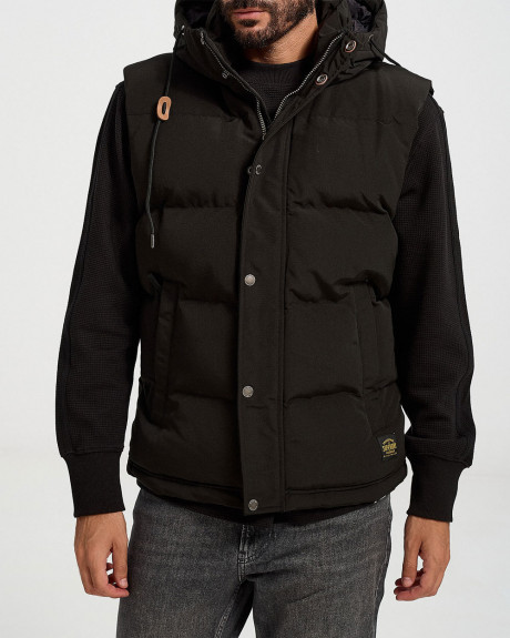 SUPERDRY ΑΝΔΡΙΚΟ PUFFER ΓΙΛΕΚΟ ΜΕ ΚΟΥΚΟΥΛΑ - Μ5011708A