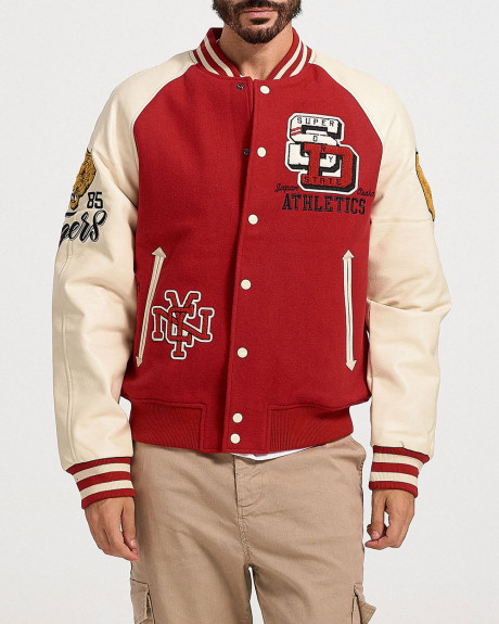 SUPERDRY D2 OVIN MEN'S COLLEGE BOMBER JACKET - Μ5011729A