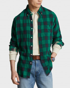 POLO RALPH LAUREN MEN'S CHECK SHIRT - 710922250004 - GREEN