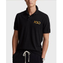 POLO RALPH LAUREN ΑΝΔΡΙΚΗ POLO ΜΠΛΟΥΖΑ ΜΕ ΚΟΝΤΟ ΜΑΝΙΚΙ - 710920206001 - ΜΑΥΡΟ