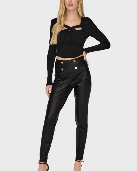 ONLY WOMEN'S FAUX LEATHER LEGGING - 15293392