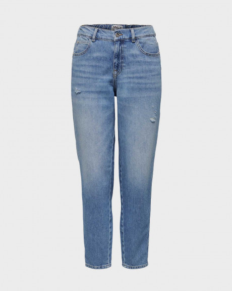 ONLY ΓΥΝΑΙΚΕΙΟ JEAN ΠΑΝΤΕΛΟΝΙ CARROT FIT ΨΗΛΗ ΜΕΣΗ 100% ΒΑΜΒΑΚΙ - 15298325