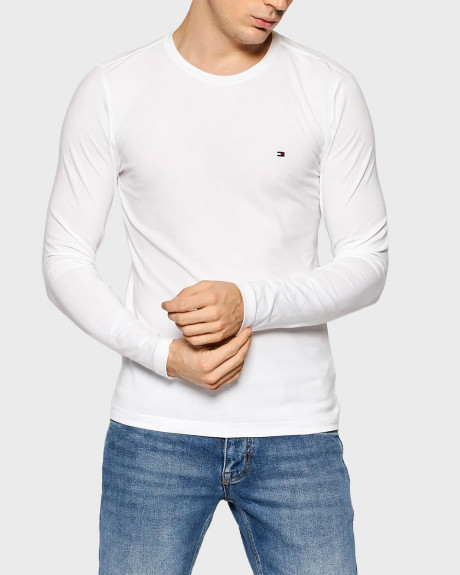 TOMMY HILFIGER ΑΝΔΡΙΚΗ ΜΠΛΟΥΖΑ ΜΑΚΡΥΜΑΝΙΚΗ ΣΤΕΝΗ ΓΡΑΜΜΗ - MW0MW10804