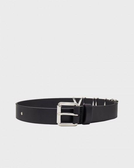 TOMMY JEANS WOMEN'S LEATHER BELT - AW0AW15487