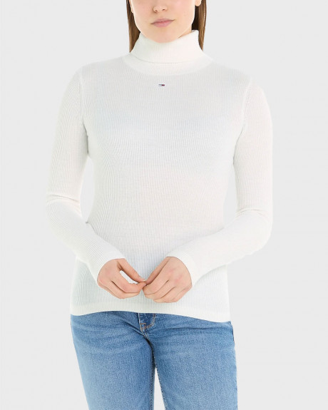 TOMMY JEANS WOMEN'S PULLOVER ROLL NECK - DW0DW16537