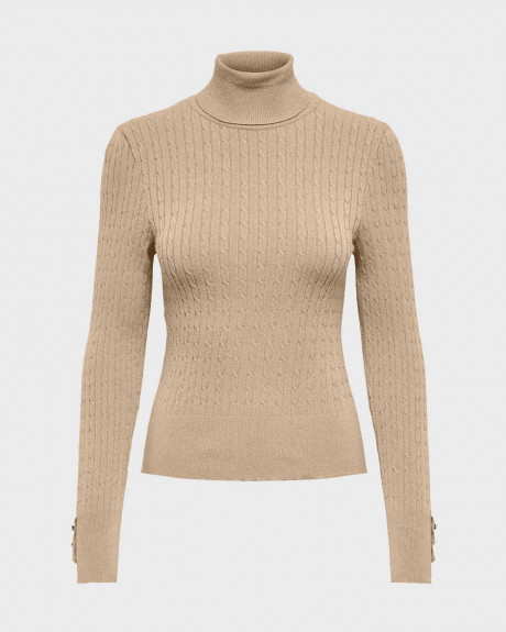 ONLY WOMEN'S KNITTED BLOUSE WITH TURTLENECK - 15306928
