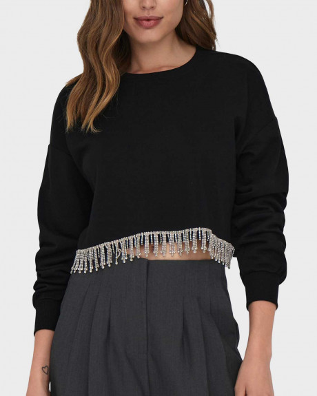 ONLY ΓΥΝΑΙΚΕΙΑ ΜΠΛΟΥΖΑ O-NECK ΜΕ ΔΙΑΚΟΣΜΙΤΙΚΑ ΣΤΡΑΣ - 15308083