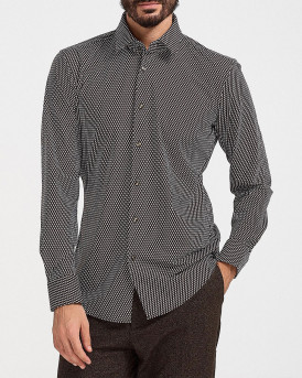 BOSS MEN'S SLIM FIT SHIRT - 50503091 P-ΗΑΝΚ - BROWN