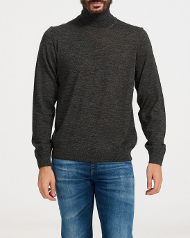 BOSS ΑΝΔΡΙΚΟ ΠΛΕΚΤΟ ΠΟΥΛΟΒΕΡ ΖΙΒΑΓΚΟ - 50468262 MUSSO - ΑΝΘΡΑΚΙ