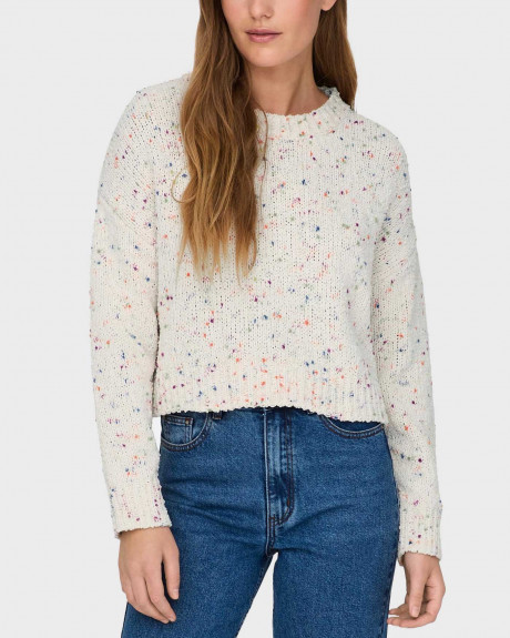 ONLY ΓΥΝΑΙΚΕΙΑ ΠΛΕΚΤΗ ΜΠΛΟΥΖΑ ΜΕ ΧΡΩΜΑΤΙΣΤΕΣ ΛΕΠΤΟΜΕΡΙΕΣ - 15306545