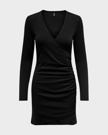 ONLY ΓΥΝΑΙΚΕΙΟ MINI ΦΟΡΕΜΑ V-NECK WRAP ΚΛΕΙΣΙΜΟ - 15310224