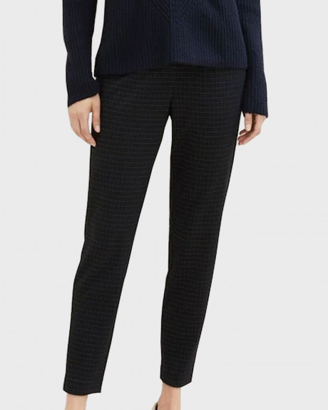TOM TAILOR WOMEN'S CHECK TROUSERS - 1039790