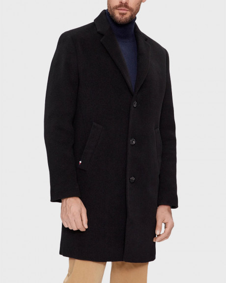 TOMMY HILGIGER ΑΝΔΡΙΚΟ ΜΑΛΛΙΝΟ ΠΑΛΤΟ - MW0MW32963