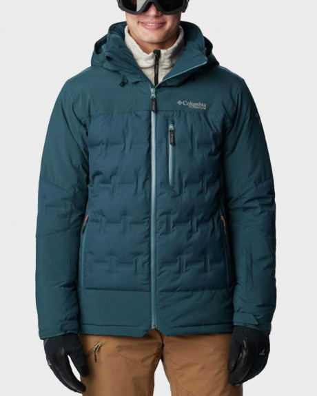 COLUMBIA MEN'S PUFFER JACKET WITH FEATHER LINING WILD CARD - 2056611