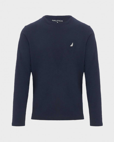 NAUTICA ΑΝΔΡΙΚΗ ΜΠΛΟΥΖΑ ΜΙΚΡΟ ΚΕΝΤΗΤΟ LOGO - V37700