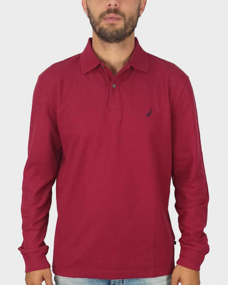 NAUTICA ΑΝΔΡΙΚΗ ΠΟΛΟ ΜΠΛΟΥΖΑ ΜΑΚΡΥ ΜΑΝΙΚΙ - K37108