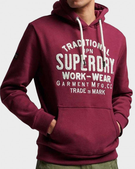 SUPERDRY ΑΝΔΡΙΚΟ ΦΟΥΤΕΡ ΜΕ VELVET ΣΧΕΔΙΟ ΛΟΓΟΤΥΠΟ - M2013154A