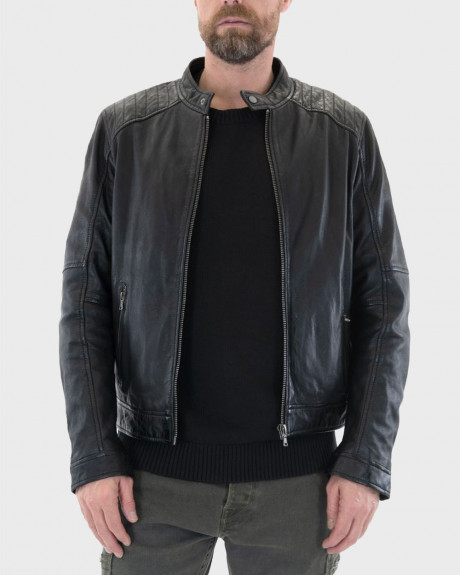 OAKWOOD MEN'S LEATHER JACKET - ΜΑΝΑGER 64395