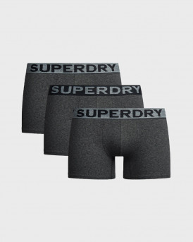 SUPERDRY MEN'S 3PACK BOXERS - M3110452A - DARK GREY