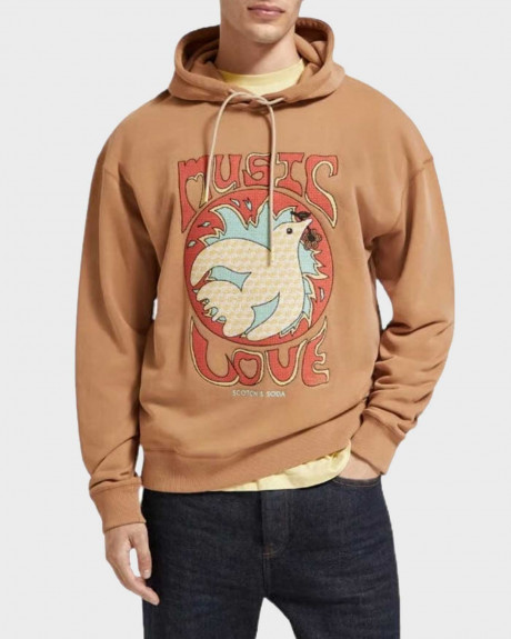 SCOTCH & SODA ΑΝΔΡΙΚΗ ΦΟΥΤΕΡ ΜΠΛΟΥΖΑ ΜΕ ΚΕΝΤΗΤΟ ΛΟΓΟΤΥΠΟ - 174509