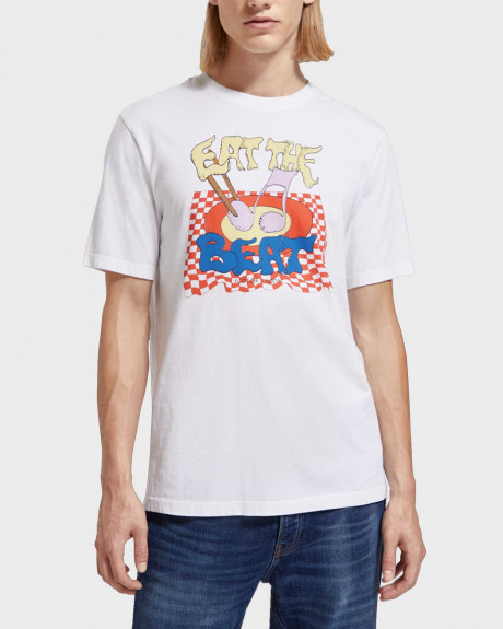 SCOTCH & SODA MEN'S T-SHIRT WITH GRAPHIC DESIGN - 174566