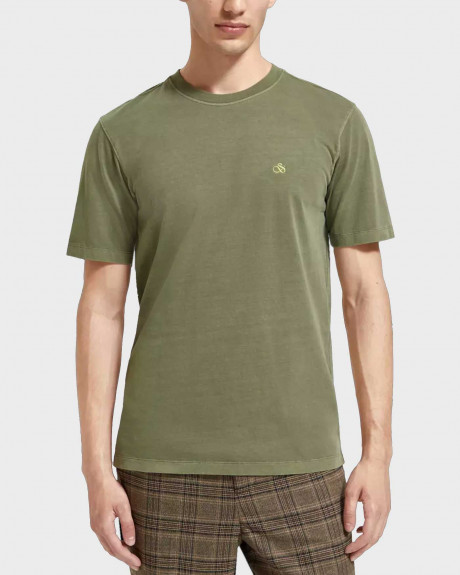 SCOTCH & SODA ΑΝΔΡΙΚΟ T-SHIRT ΜΕ ΜΙΚΡΟ ΛΟΓΟΤΥΠΟ - 174582