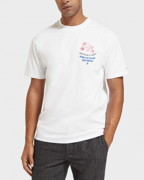 SCOTCH & SODA MEN'S T-SHIRT WITH GRAPHIC DESIGN - 174584