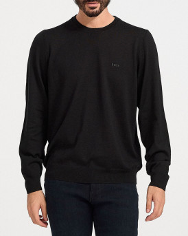 BOSS ΑΝΔΡΙΚΟ ΜΑΛΛΙΝΟ ΠΟΥΛΟΒΕΡ - 50476364 ΒΟΤΤΟ - ΜΑΥΡΟ