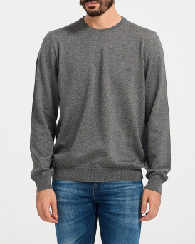 BOSS ΑΝΔΡΙΚΟ ΜΑΛΛΙΝΟ ΠΟΥΛΟΒΕΡ - 50476364 ΒΟΤΤΟ - ΑΝΘΡΑΚΙ