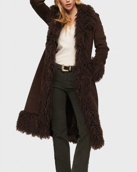 SUPERDRY ΓΥΝΑΙΚΕΙΟ D4 OVIN VINTAGE MAKRY AFGHAN ΠΑΛΤΟ - W5011494A