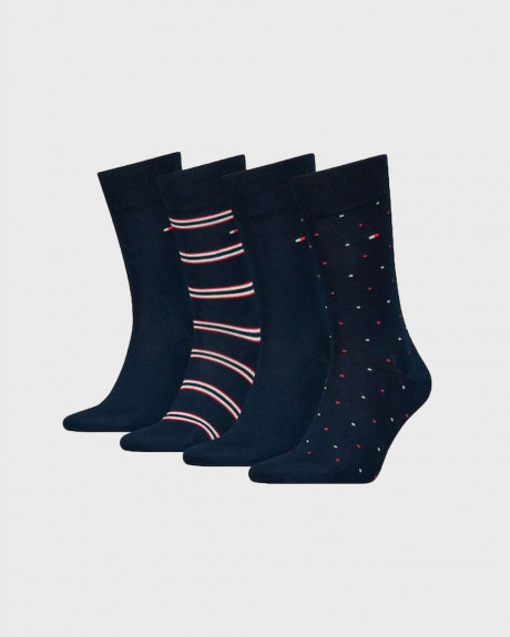 TOMMY HILFIGER MEN'S 4-PACK TIN GIFTBOX SOCKS - 701224441