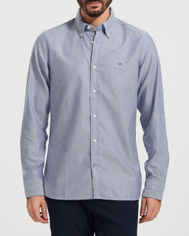 TOMMY HILFIGER MEN'S OXFORD SLIM FIT SHIRT - MW0MW33305 - BLUE ROYALE