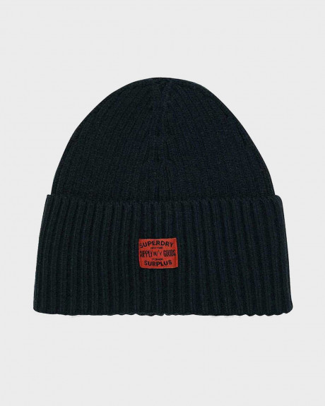 SUPERDRY MEN'S BEANIE WITH SMALL LOGO - W9010160A