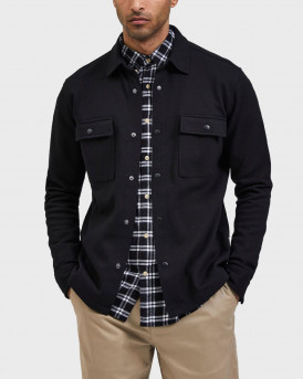 SELECTED MEN'S OVERSHIRT - 16085115 - BLACK