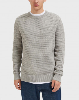SELECTED HOMME MEN'S PULLOVER - 16093241 - GREY