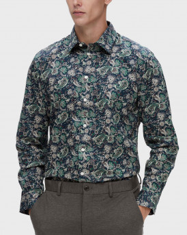 SELECTED HOMME MEN'S SLIM FIT SHIRT WITH PATTERN - 16093276 - MULTI
