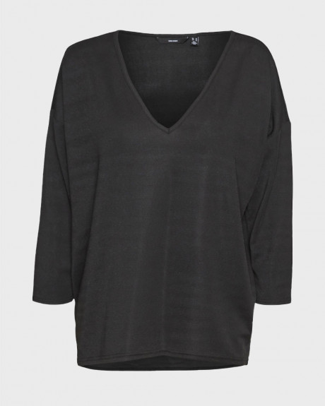 VERO MODA ΓΥΝΑΙΚΕΙΑ ΜΠΛΟΥΖΑ ΜΕ V ΛΑΙΜΟΚΟΨΗ - 10296890