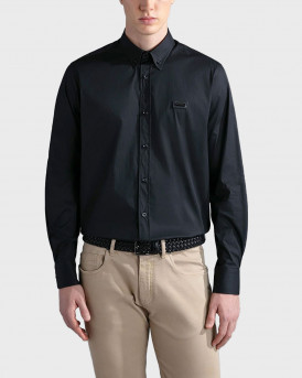 PAUL & SHARK MEN'S SHIRT - 13313172JB - BLACK