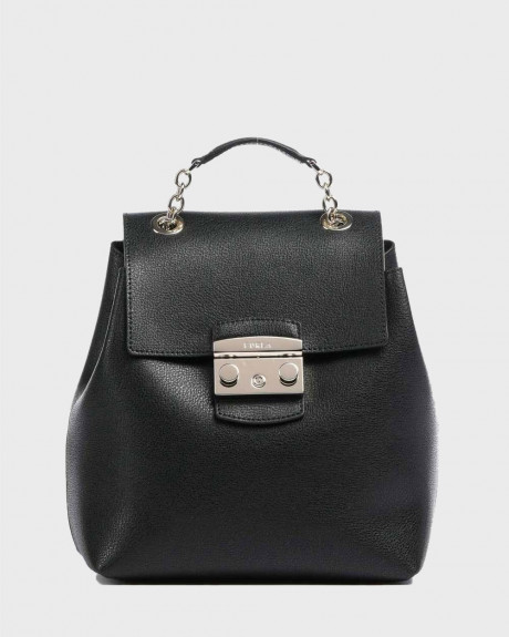 FURLA ΓΥΝΑΙΚΕΙΑ ΤΣΑΝΤΑ PEPPLED LEATHER BACKPACK - WB00900-AX0732