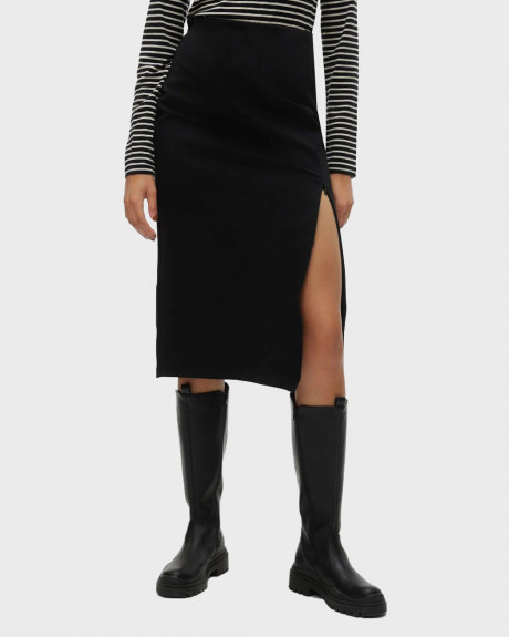 VERO MODA ΓΥΝΑΙΚΕΙΑ ΦΟΥΣΤΑ MIDI ΜΕ ΣΚΙΣΙΜΟ ΣΤΟ ΠΛΑΙ - 10298469