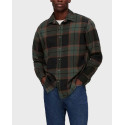 SELECTED HOMME MEN'S CHECK SHIRT - 16092032 - GREEN