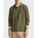 GANT ΑΝΔΡΙΚΗ POLO ΜΠΛΟΥΖΑ ΜΑΚΡΥΜΑΝΙΚΗ - 2230 - ΜΑΥΡΟ