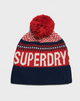 SUPERDRY ΑΝΔΡΙΚΟΣ ΣΚΟΥΦΟΣ FAIRISLE - W9010161Α - ΜΠΛΕ